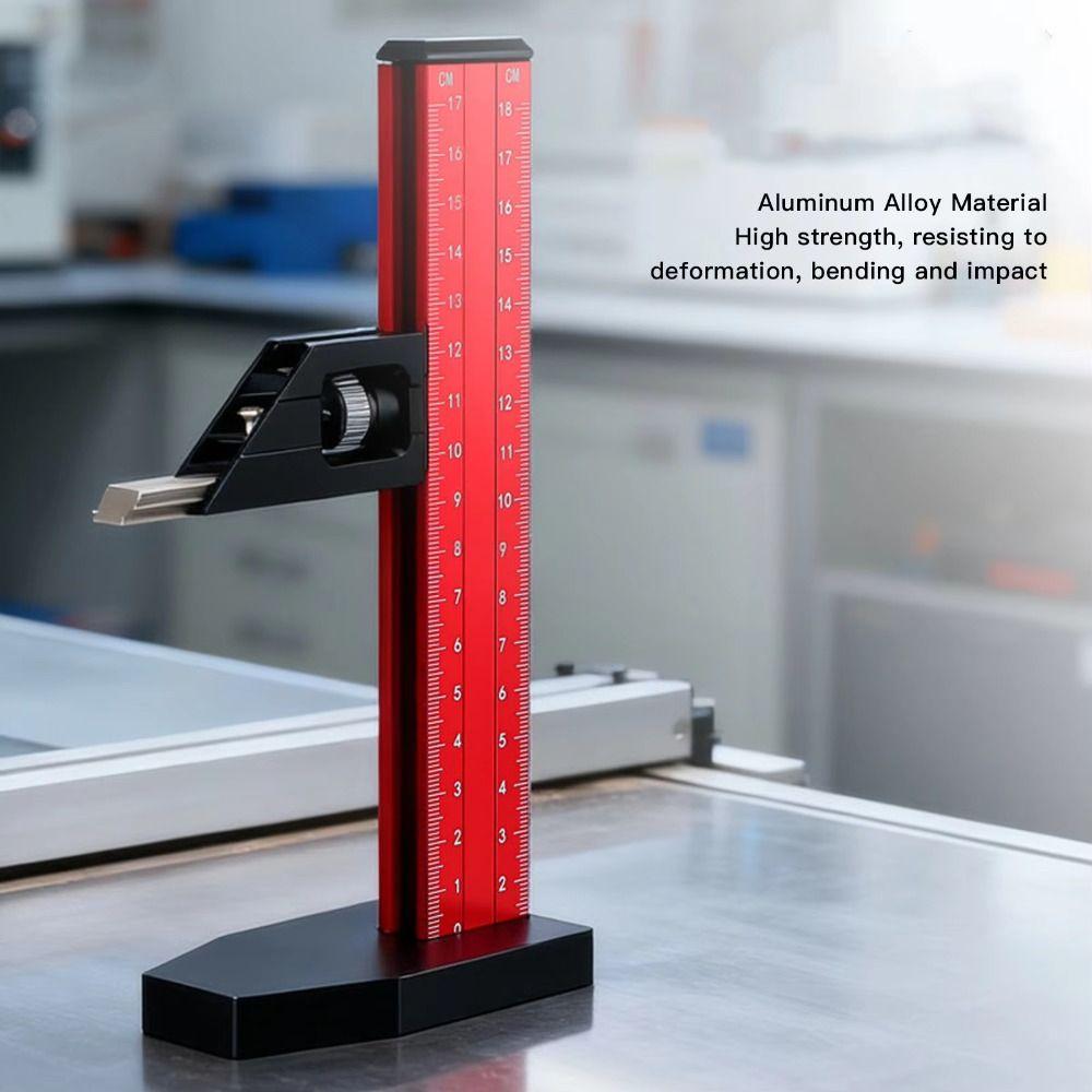 Aluminum Alloy Table Saw Height Ruler Dual Scale Heavy Duty Table Saw Setting Gauge Professional Grade Galvanized Iron