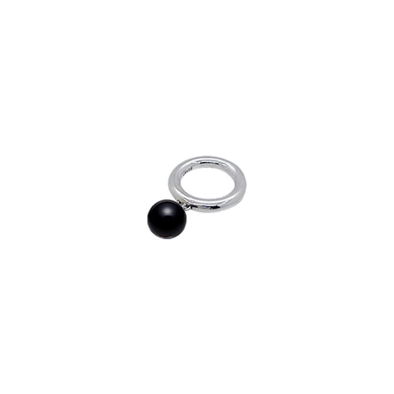 LEYIE ONYX DANGLE RING