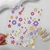 Sweet Small Fresh Flower Nail Art Sticker Summer Spring Self-Adhesive Nail Decals for Nails Decoration