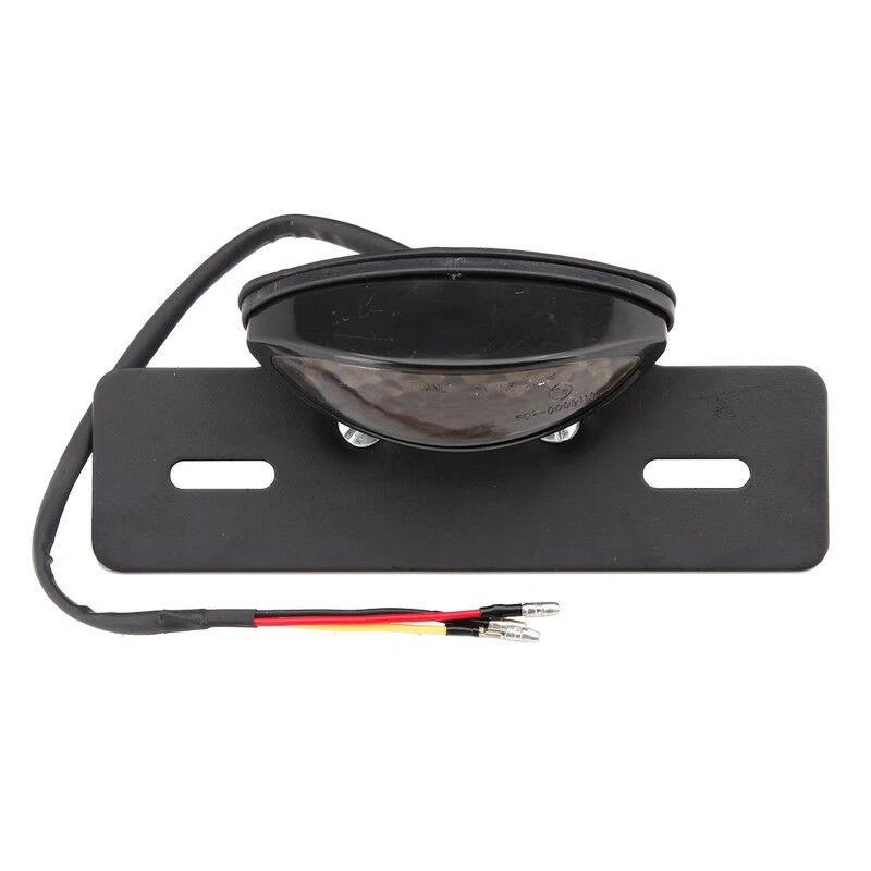 Motorcycle Chrome Integrated 12V LED Light Tail Brake Rear Brake License Plate Mount For Honda Cafe Racer