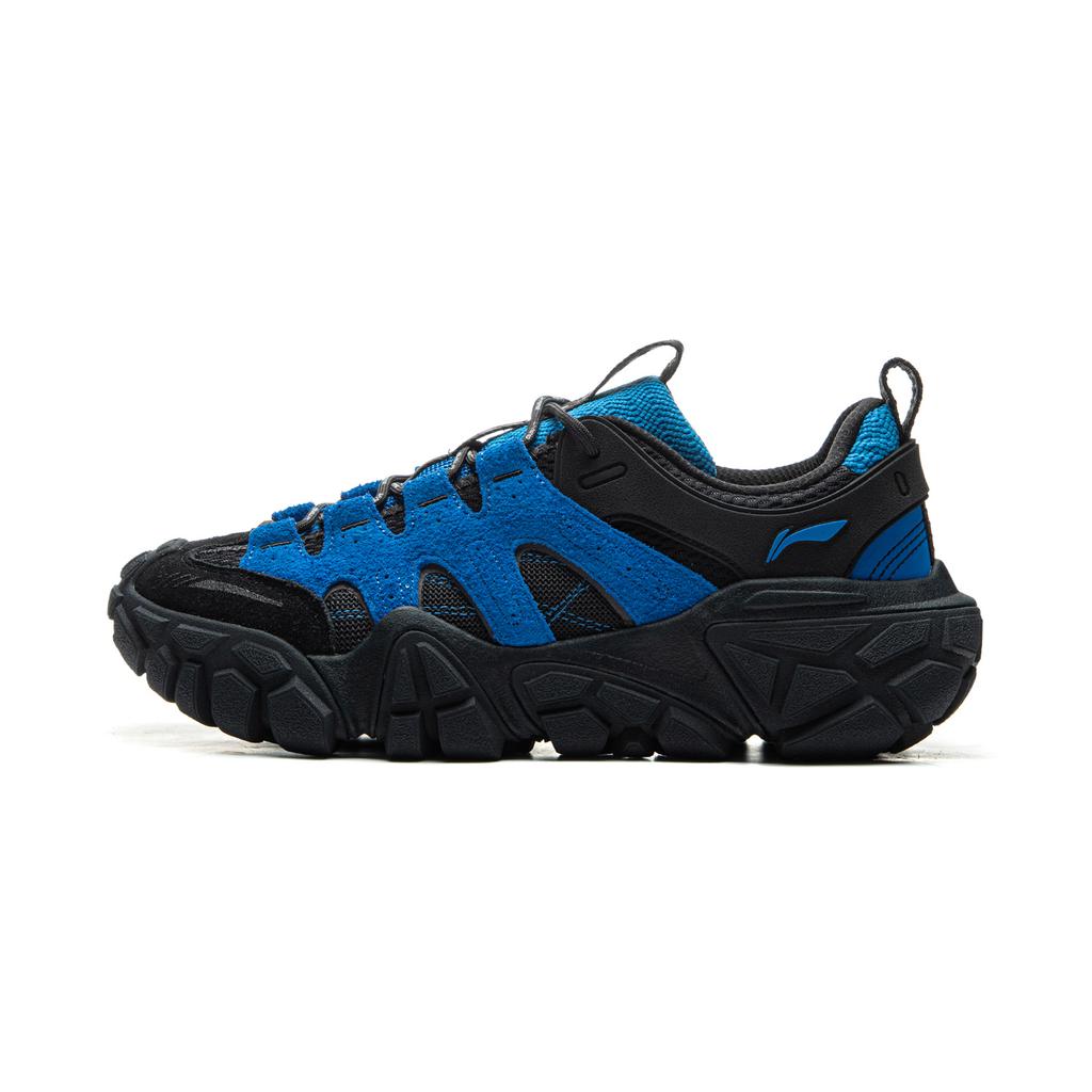 Li Ning Sand Dune Cushioning Slip Resistant Abrasion Resistant Breathable Height Increasing Low top Casual Shoes Men's AGCU435-4