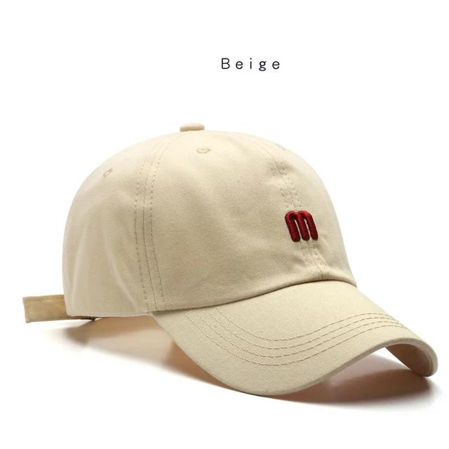 Modna czapka baseballowa 100% bawełna dla mężczyzn i kobiet Haftowane litery Czapka typu snapback Letnie czapki przeciwsłoneczne Unisex Casualowe czapki hip-hopowe