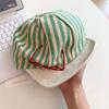 Korean Painter Berets Versatile Beanie Cap Vintage Striped Berets  Streetwear