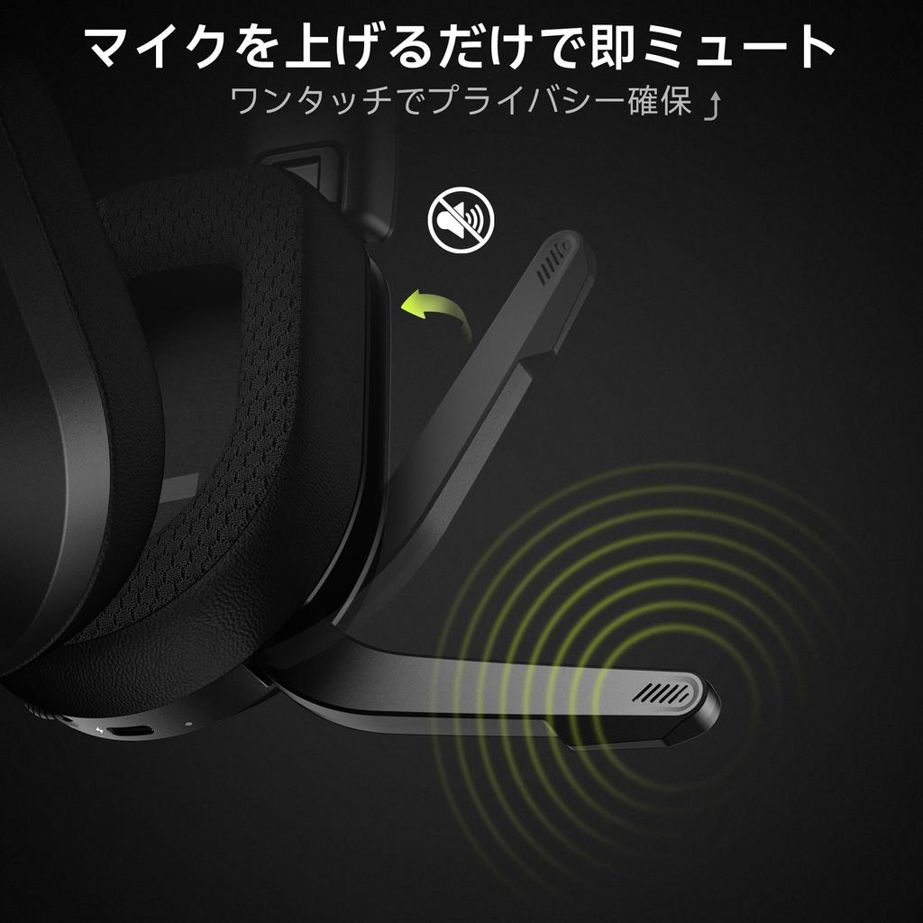 Acer Gaming Headset, Wireless, 4-Way Connectivity, 2.4GHz USB-A/USB-C & Bluetooth 6.0, 50mm Drivers, Up to 70 Hours Playback, Low Latency (20ms), Flip
