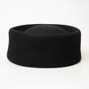 Black Flat Wool Felt Beret Fashion Pillbox Hat Women French Elegant Fedoras Sailor Hat Captain Cap Ladies Painter Hat