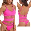 CINOON Frauen Sexy Push-Up Bh Sets aushöhlen Hohe Elastische Sport Strap weste Unterwäsche Set Weibliche Dünne Sammeln Bralette Dessous