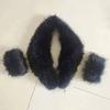 Elegant Luxury Raccoon Fur Collar Cuff Set Large Size 100% Real Fur Scarf Thick Warm Ladies Shawl Coat Collar Women Winter