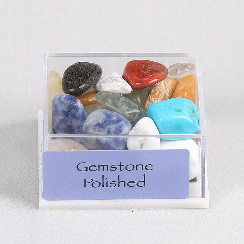 9box Mixed Natural Rough Stones Raw Rose Quartz Crystal Mineral Rocks Collection