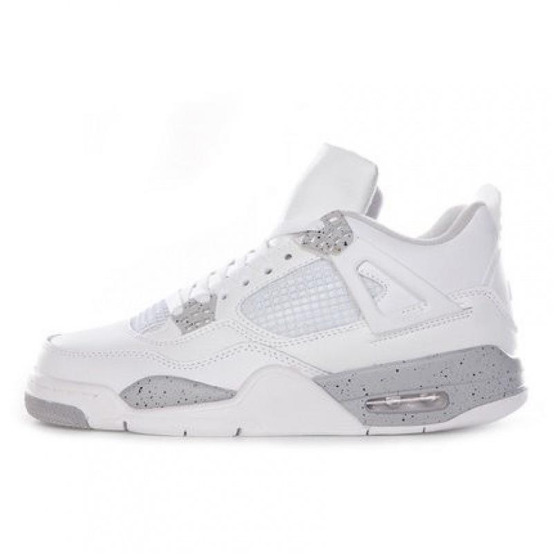 AJ4 Elektrická Matka Modrá Modrá Bílá Cementová Pánské & Dámské Trendy Podzimní/Zimní Basketbalové Boty