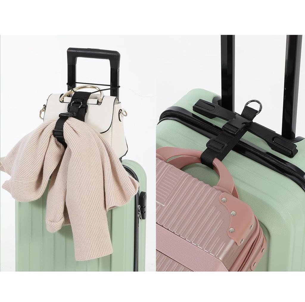 Easy Add A Bag Strap Travel Luggage Suitcase Adjustable Belt Carry On Bungee