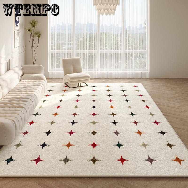 Living Room Carpet Dirt Resistant and Easy To Maintain Household Carpet Bedroom Bedside Carpet Decorative Foot Mat