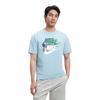 Nike Alphabet Logo Print Breathable Sports Short Sleeve T-Shirt Men Tops Blue DV3317-494