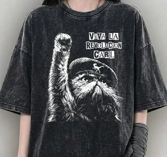 Viva La Revolucion Carl Cat T-Shirt 2XL