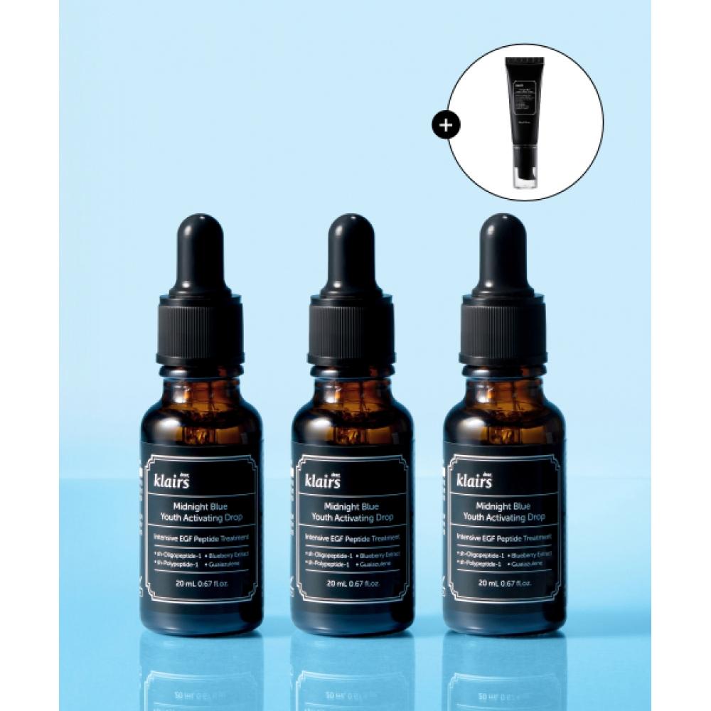 Klairs [20g Free Trace Cream] Midnight Blue Drop 20ml+20ml+20ml 3 Pack