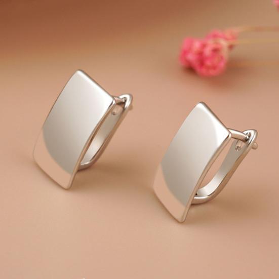 1 Pair Earrings Fashion Elegant Square Women Fashion Earrings for Outdoor