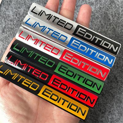 3D Aluminium Limited Edition Emblem Metal Sticker Car Body Rear Window Refit Decoration Decal Motorcycle Sticker