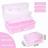 Large Capacity 3-Layer Transparent Art Tool & Pencil Storage Box