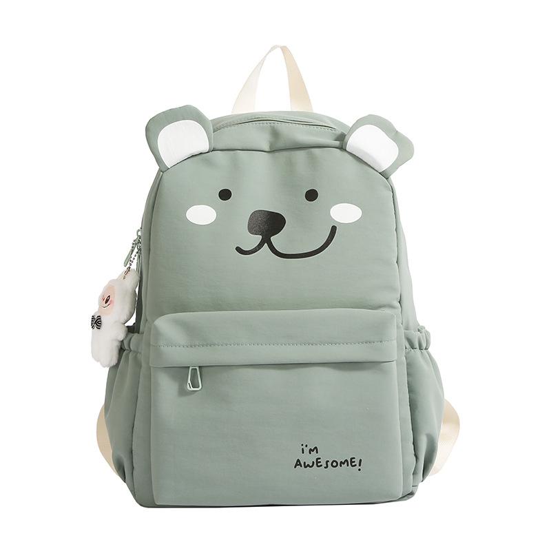 School Bag Japanese Large Capacity Cute Plush School Bag Cute Girl Cartoon School Bag Backpack Rabub Pendant