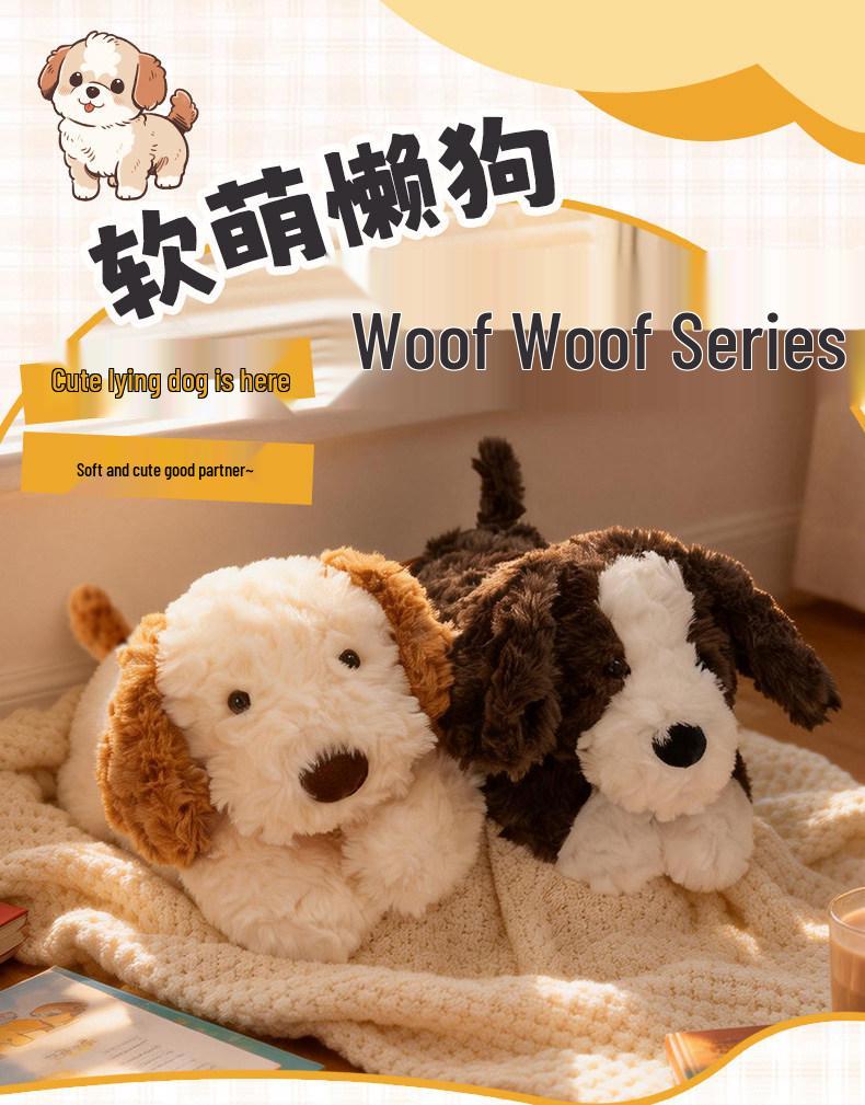 Lying Lazy Dog Plush Toy - Cute & Trendy Comfort Gift for Kids