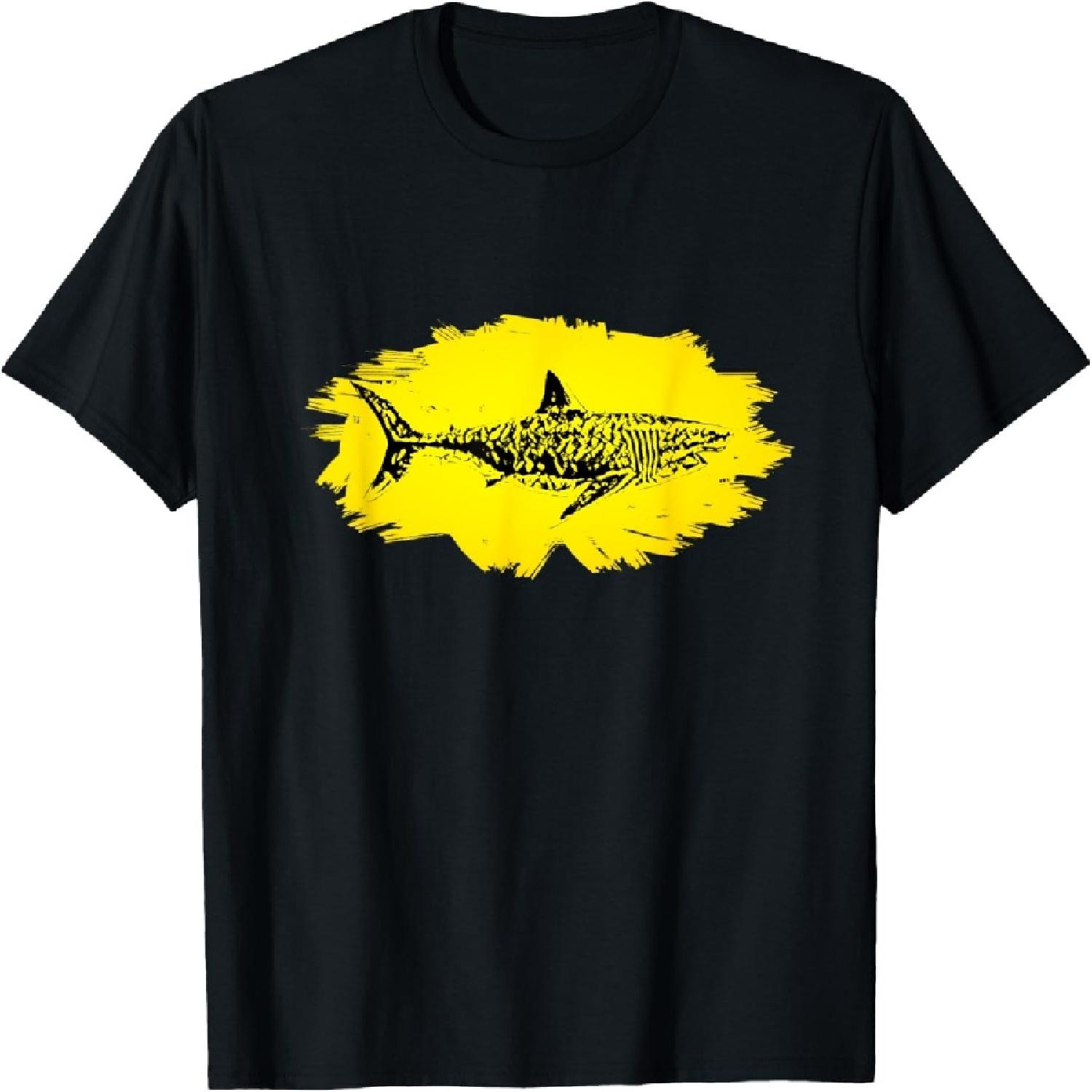 Great White Shark Sharks Predator colorful Shark T-Shirt XXXXXL разноцветный