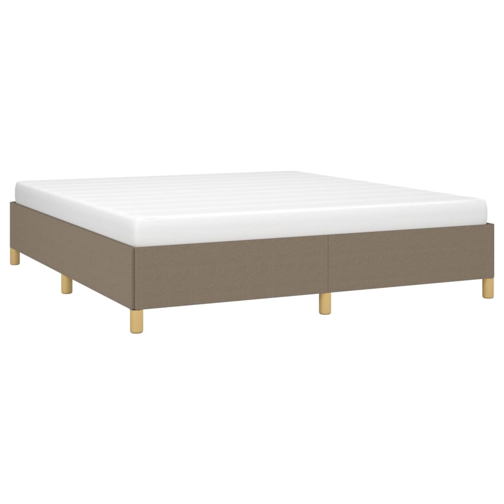 Vidaxl Bed Frame Without Mattress, Taupe, 160X200 Cm, Upholstered