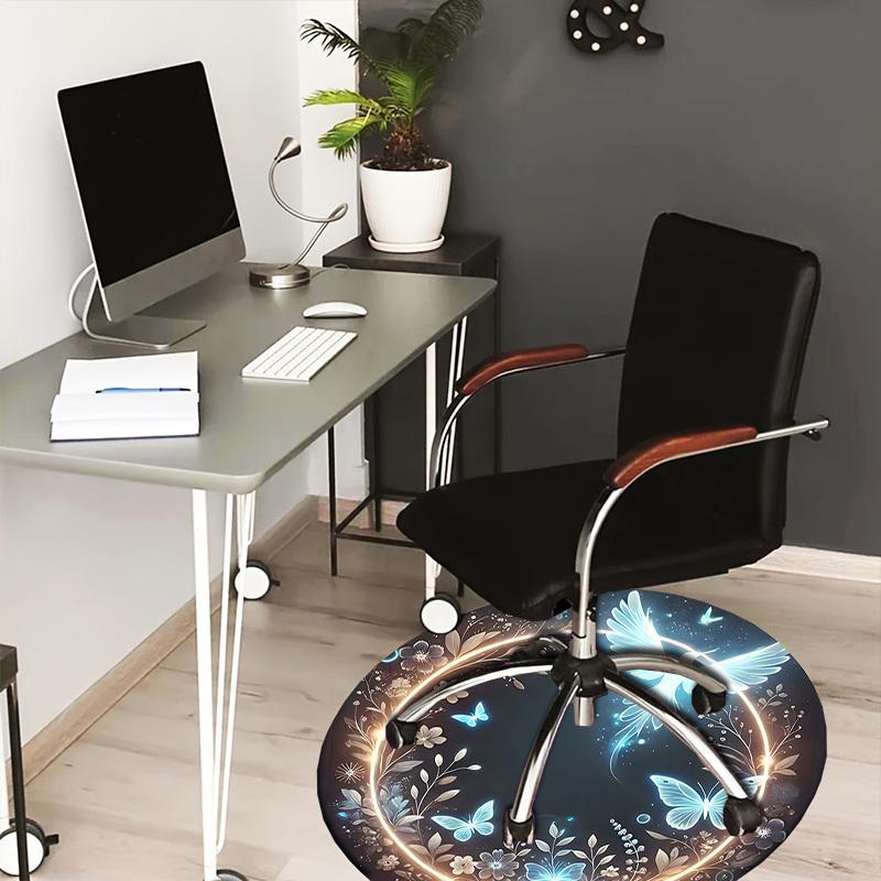 1pc Office Carpet Chair Mats Enchanted Garden Fantasy Perfect for Decorating Office Chairs, Living Rooms, Or Bedrooms