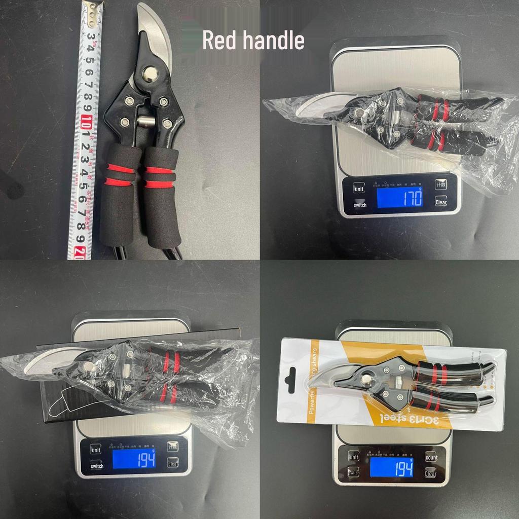 Heavy-Duty Stainless Steel Labor-Saving Pruning Shears for Garden and Bonsai, Multi-Functional Power Shears for Thick Branches