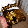 Game B-Bendy N Ink Machine Duvet Cover Bedding Set 3D Printing Bedding Set Comforter Bed Youth Home Decor Kids Boys Gift
