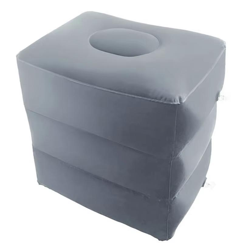 Travel Footrest Pillow Inflatable Foot Support Cushion for Airplane Car Office Resting Sleeping and Vacation Travel Accessories