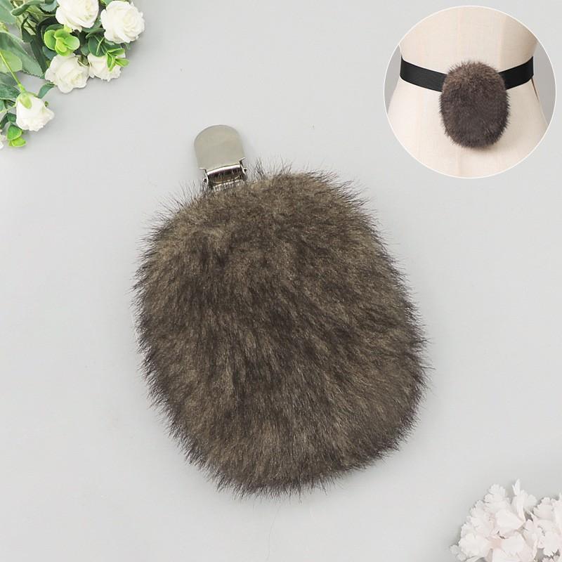 Plush Bear Ears Headband Tail Set Halloween Party Costume Cosplay Animal Theme Performance Accessory