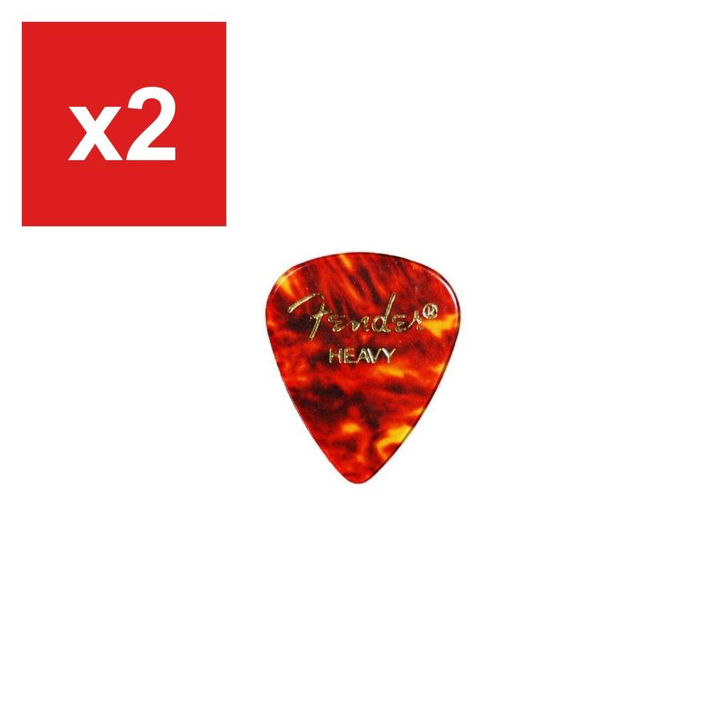 Guitar Picks Fender Teardrop Heavy Shell, 10-Pack