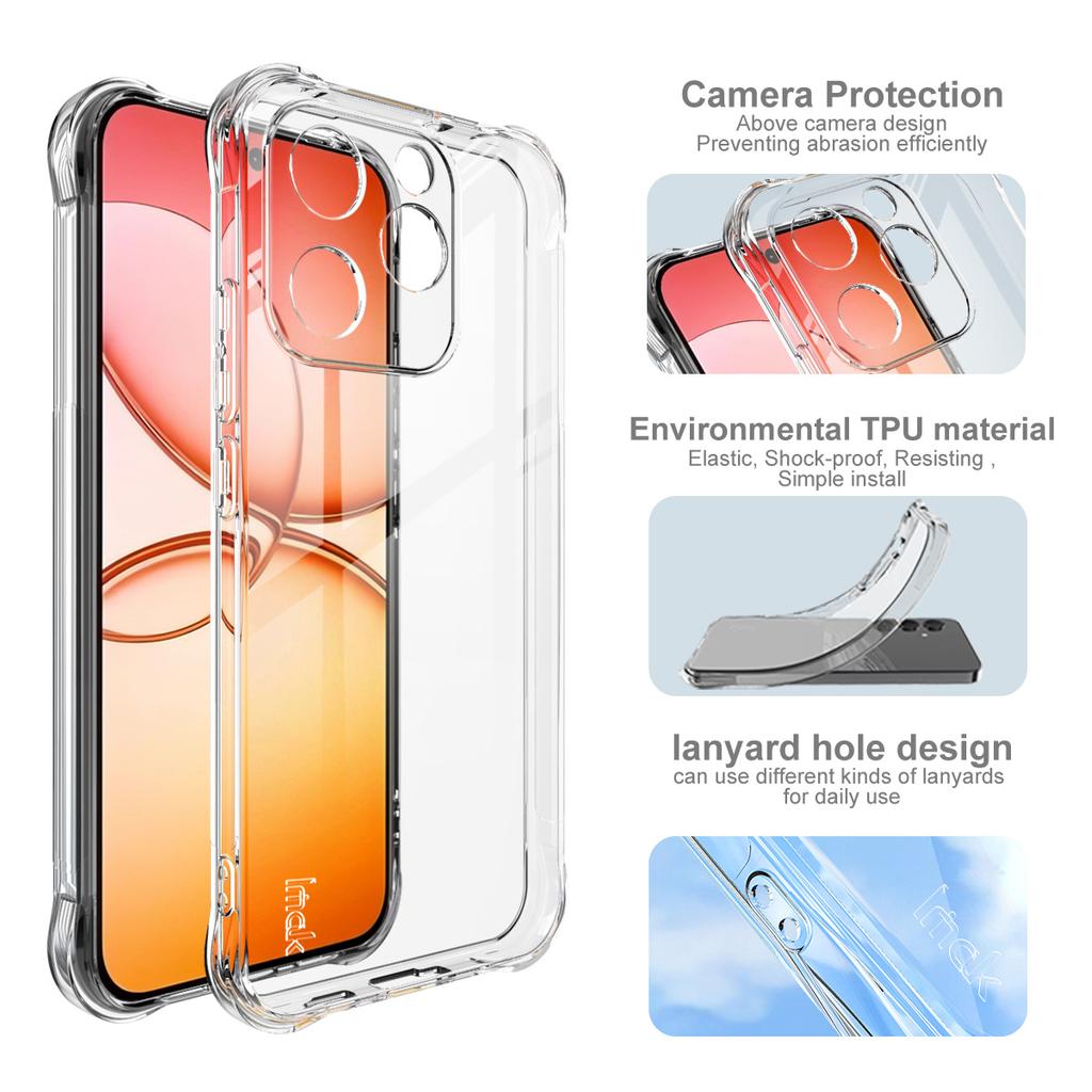For Realme 15T 5G Phone Case IMAK Shock-resistant Soft Case