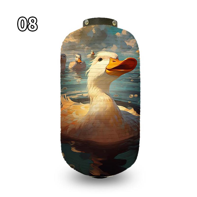 Antique Cartoon Duck Japanese Traditional Cloth Lanterns Restaurant Izakaya Cuisine Decor Advertising Sign Party Decor Lantern