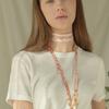 Saint Luxure Band Choker Flower Pink