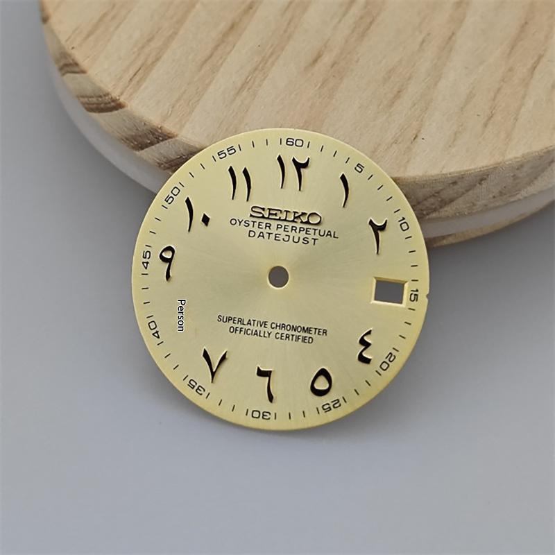 Nh35 Dial 28.5Mm Arabic Numeral Dial Suitable For Nh35 Nh36 Movements Watch Accessories Repair Tool