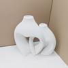 Silicone Vase Molds Flower Bottle Mold Hollow Heart Shape Unique Flowerpot Mold Silicone Texture Suitable for Craft Vase