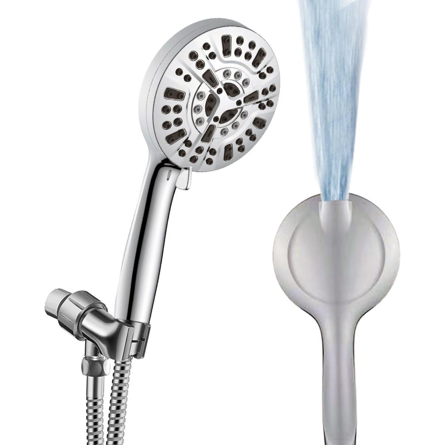 Handheld Shower Head,3pcs Set Showerheads with High Pressure,10 Function Adjustable Shower Heads 3PCS