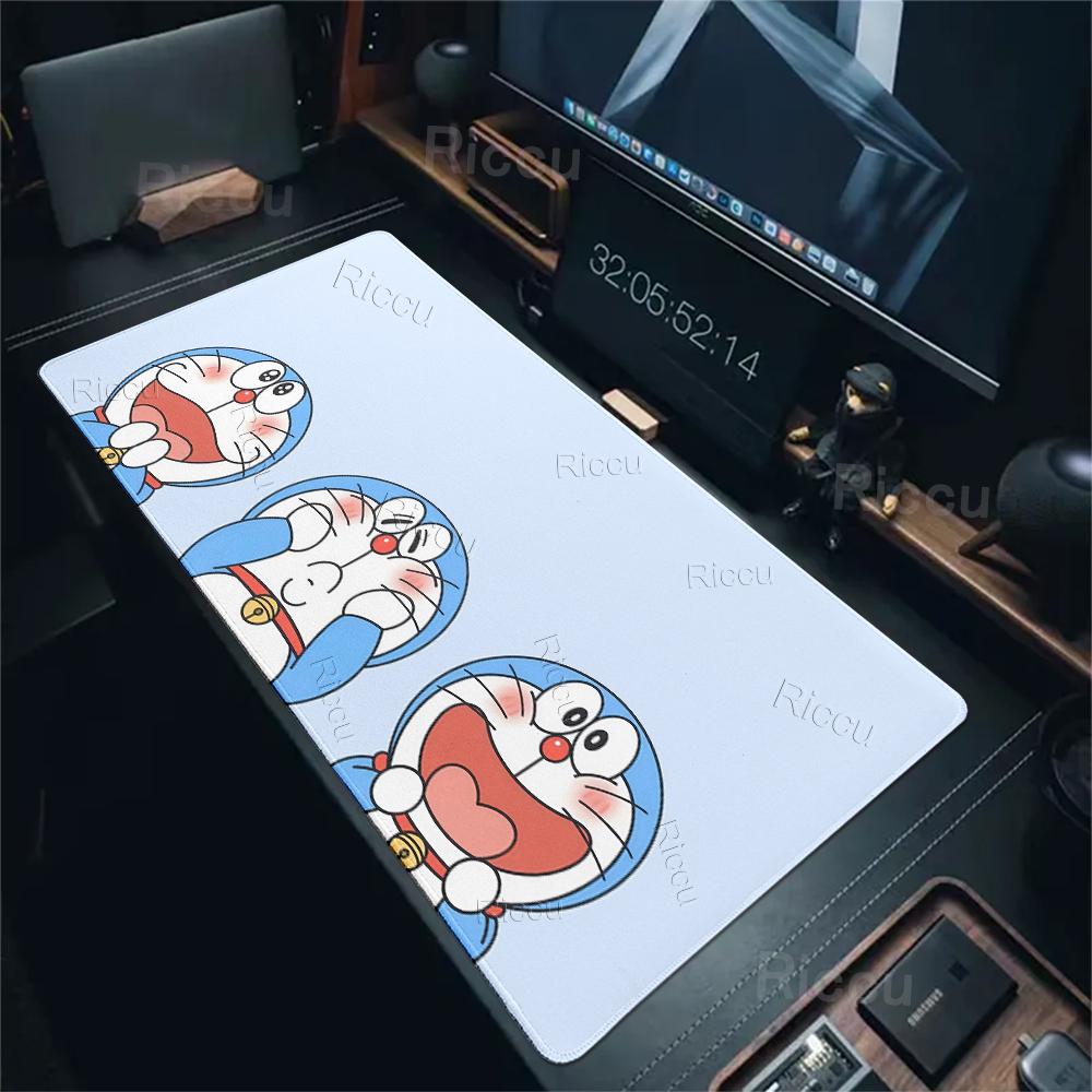 Large Anime Mouse Pads Kawaii D-doraemon Pattern Anti-slip Desk Mats Gaming Accessories Laptop Office Accessories Rubber Carpets