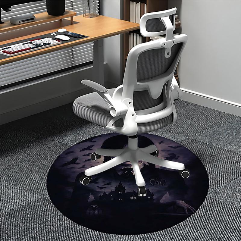 

Wednesday Addams,Gothic Horror Chair mat Round Rug Office carpet, Non slip, Suitable for Living Rooms, Bedrooms Decor 1205672a 80cm by 80cm