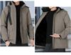 Fashionable and versatile Men's Thickened Warm Winter Jacket - Wrinkle Resistant Lightweight Soft and Cozy Long Sleeve Down Jacket