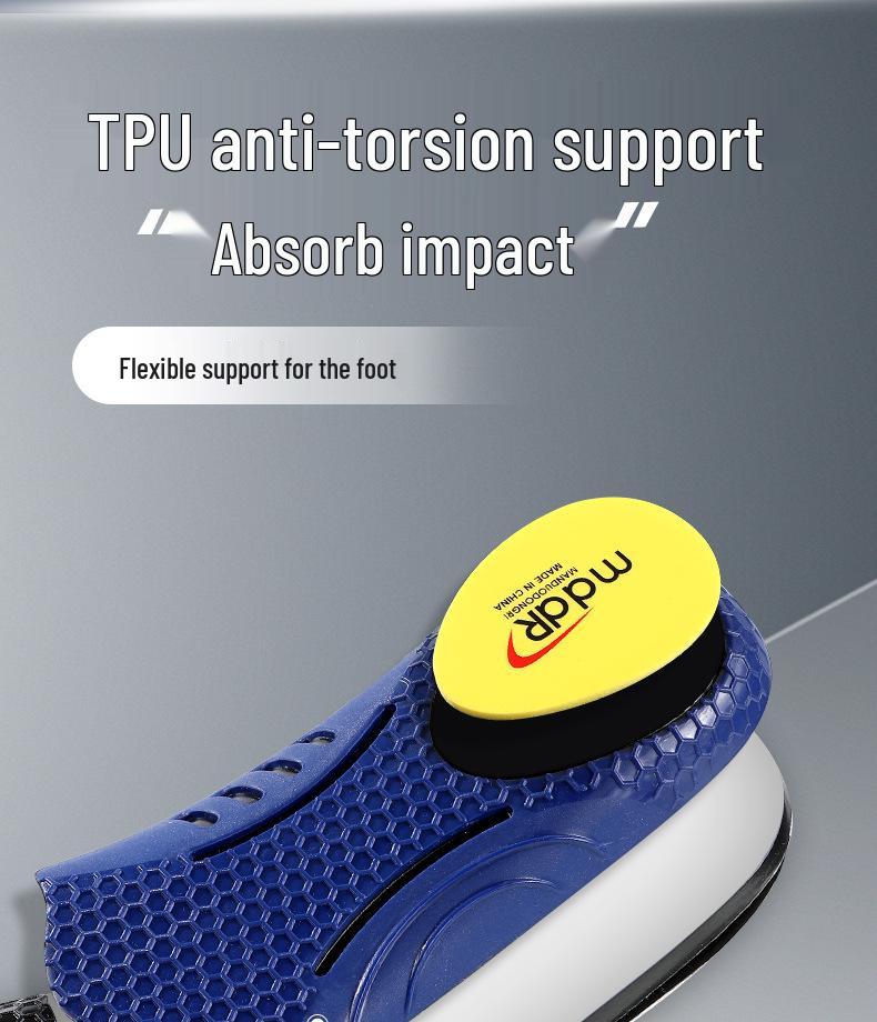 Cowhide Orthopedic Sports Insoles: Arch Support, Shock Absorption, Anti-Torsion, Deodorant, Antibacterial, Sweat-Wicking, Breathable, Non-Slip.
