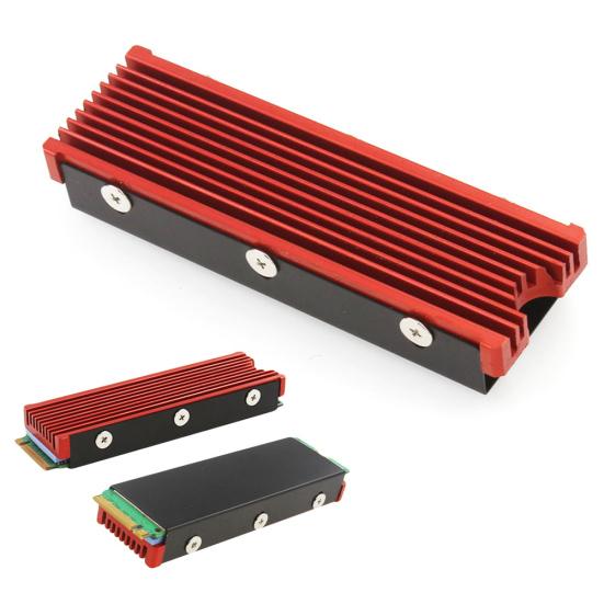 

Твердотельный накопитель M.2 NGFF NVMe Алюминиевый радиатор Охлаждающий радиатор Ребристый охладитель тепла