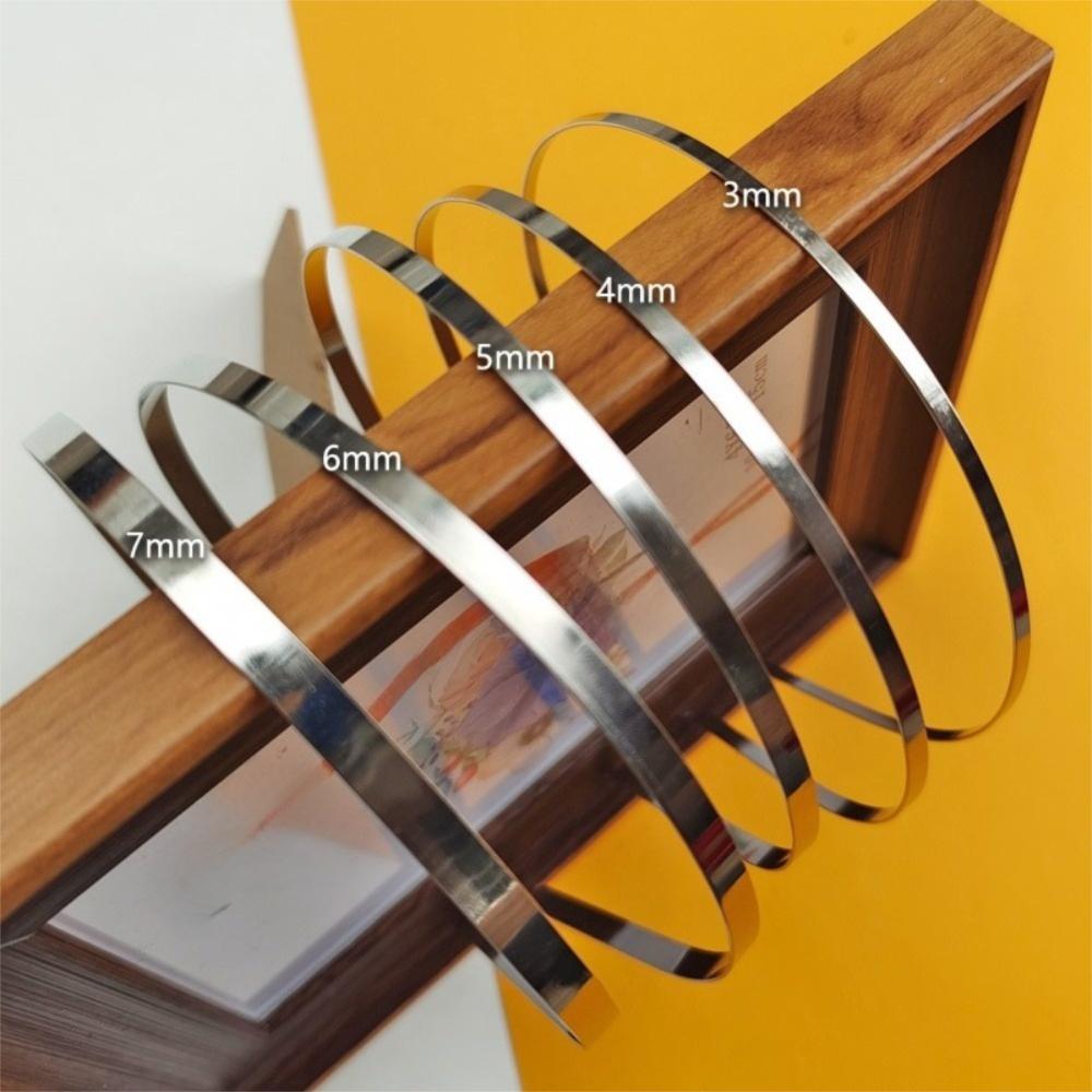 10pcs/set Creative Metal Metal Headband Simple Design 3-7mm Head Hoop Base Hair Fixing Head Band Hairwear DIY Crafts