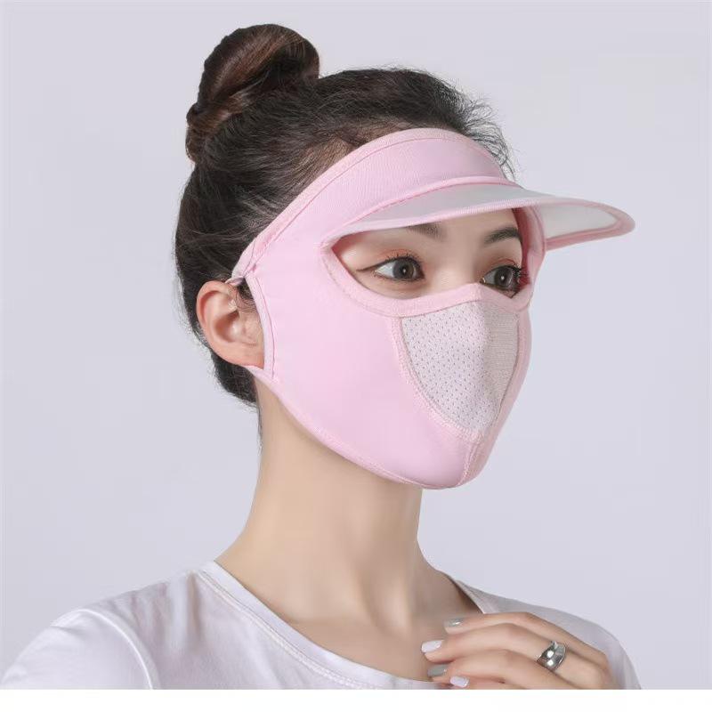 

Women s Summer Cooling Sun-Protection Mask: Breathable, Washable, Dust & Pollen Defense, 3D Mesh Design for Cycling.
