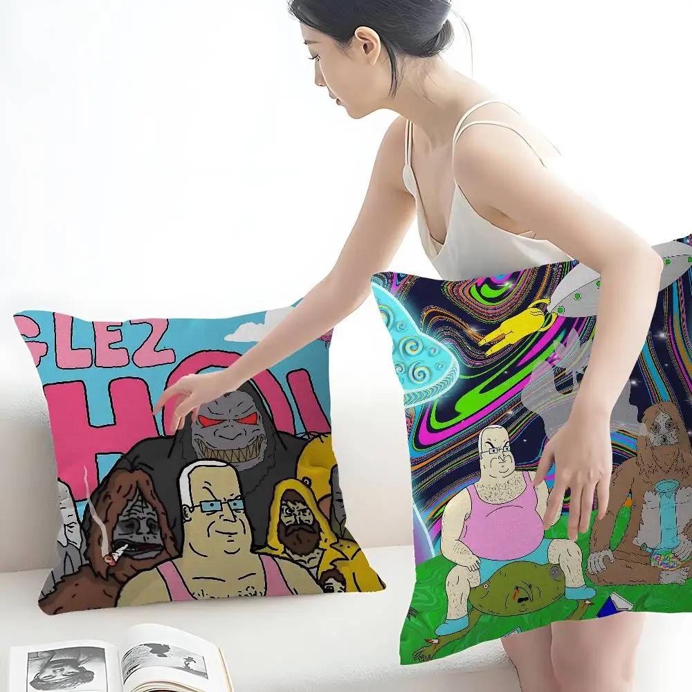 Cartoon The Big Lez Show Pillow Cover Sofa Cushion Cover Home Room Decoration Children Gift