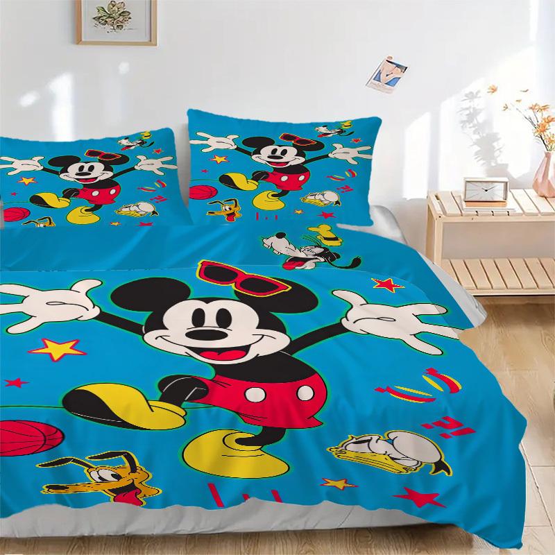 3pcs Set Mickey Mouse, Pluto, Donald Duck Print Bedding Quilt Cover, Soft and Comfortable Quilt Cover Suitable for Bedroom and Guest Room34