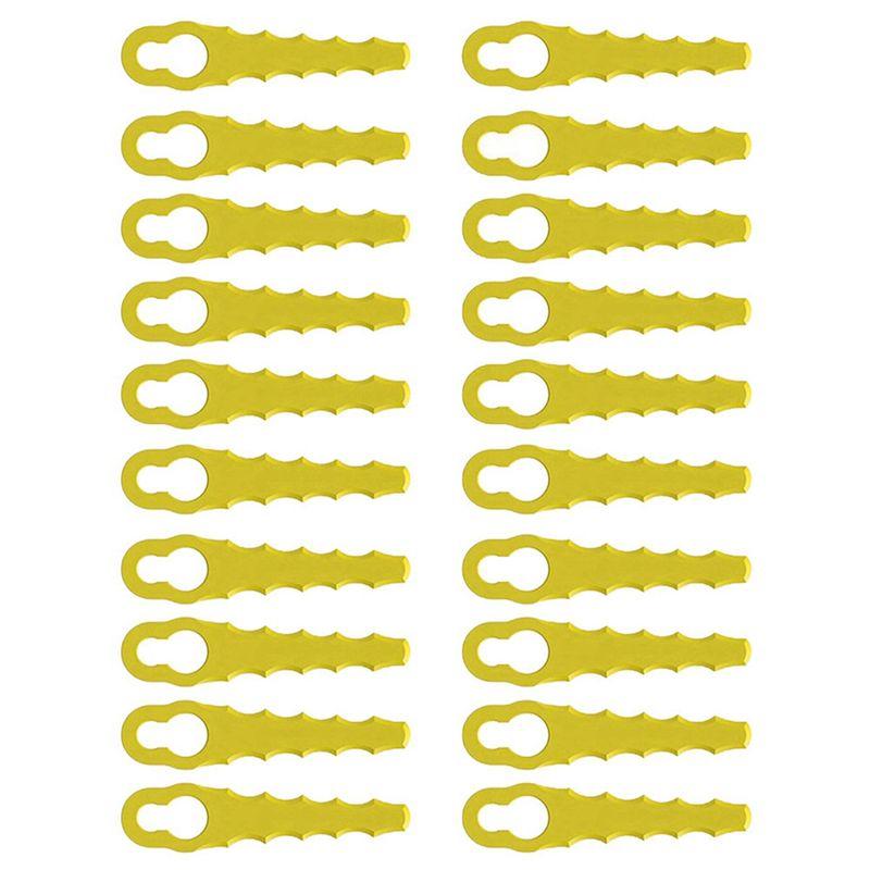 ABUL-40 Pieces Lawn Mower Replacement Plastic Lawn Mower Blades Plastic Lawn Mower Blades For Many Occasions