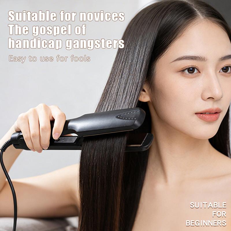 Ceramic Hair Straightening Irons Dual Use Professional With 30S Fast Warm Up For All Hair Types