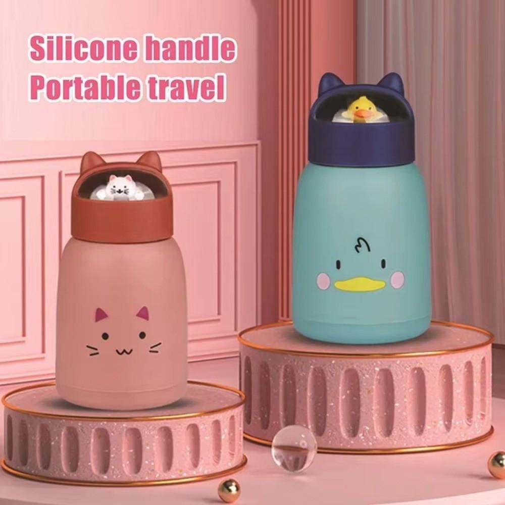 Portable 360ml Capacity Travel Mug Leak Proof Mini Water Bottle Flask Cute Easy Clean Water Mug Gift Purpose