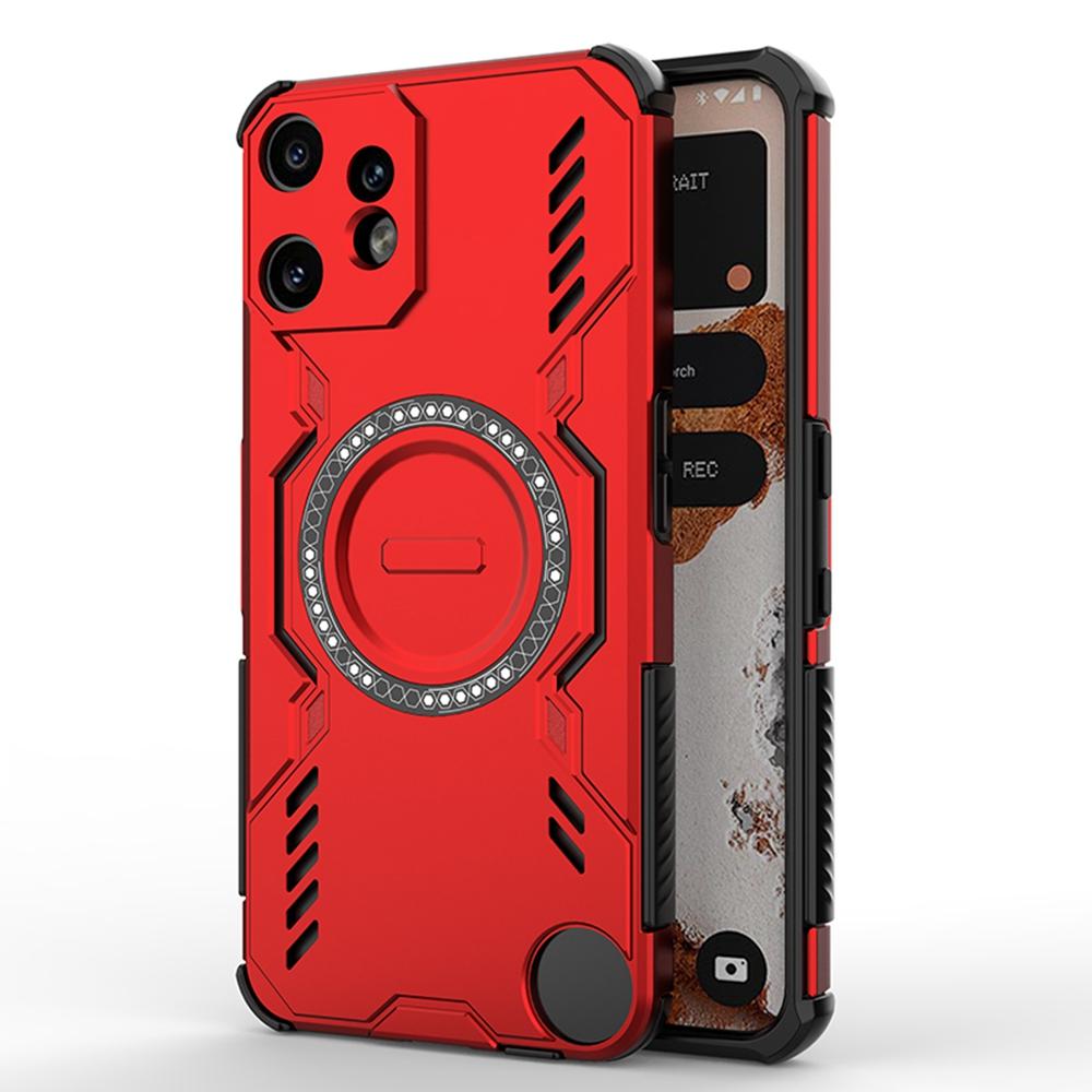 For Nothing CMF Phone 2 Pro Magnetic Case Butterfly Armor Hollow Heat Dissipation PC+TPU Phone Cover